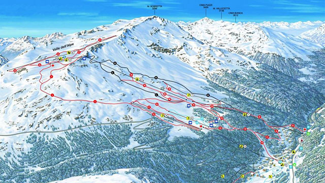 Santa Caterina Valfurva Piste Map